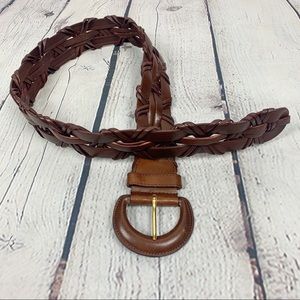 Genuine Braided Leather Belt
